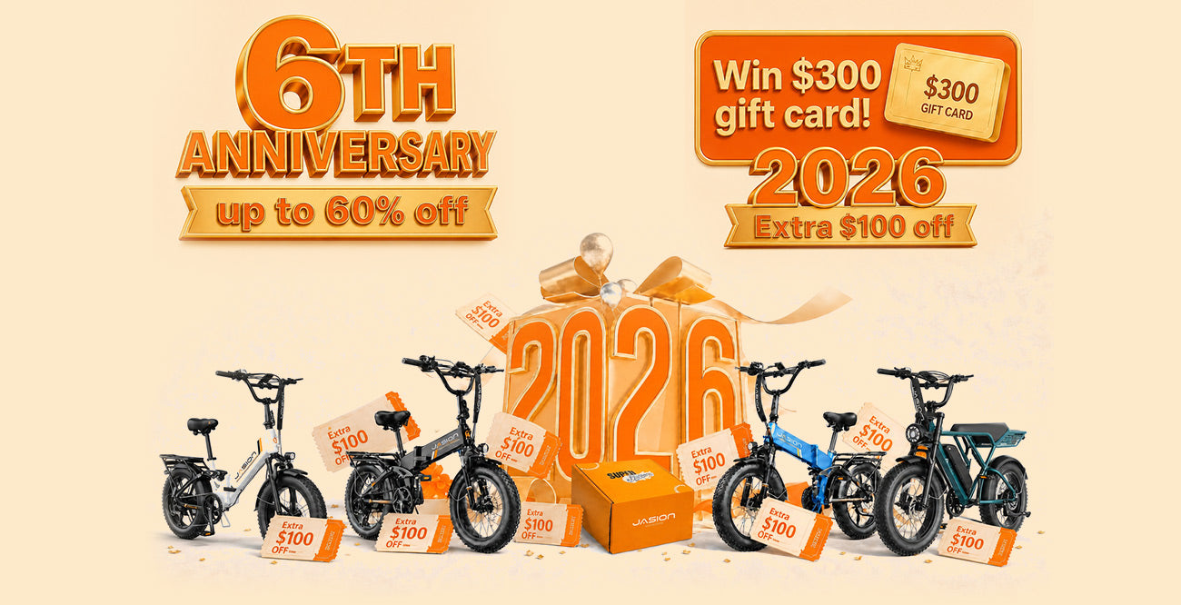 JasionBike 6th Anniversary Sale blog banner