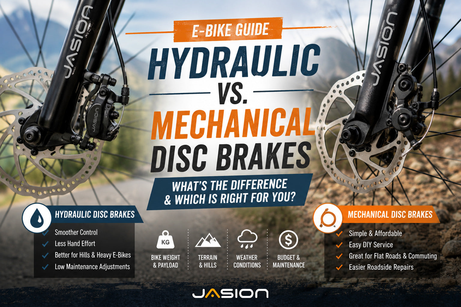 Hydraulic vs Mechanical Disc Brakes blog banner