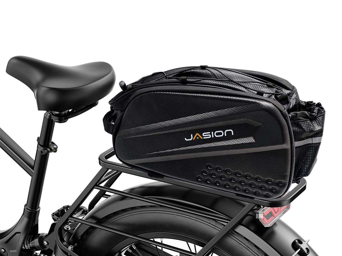 Rear rack tail bag storage compartment detail