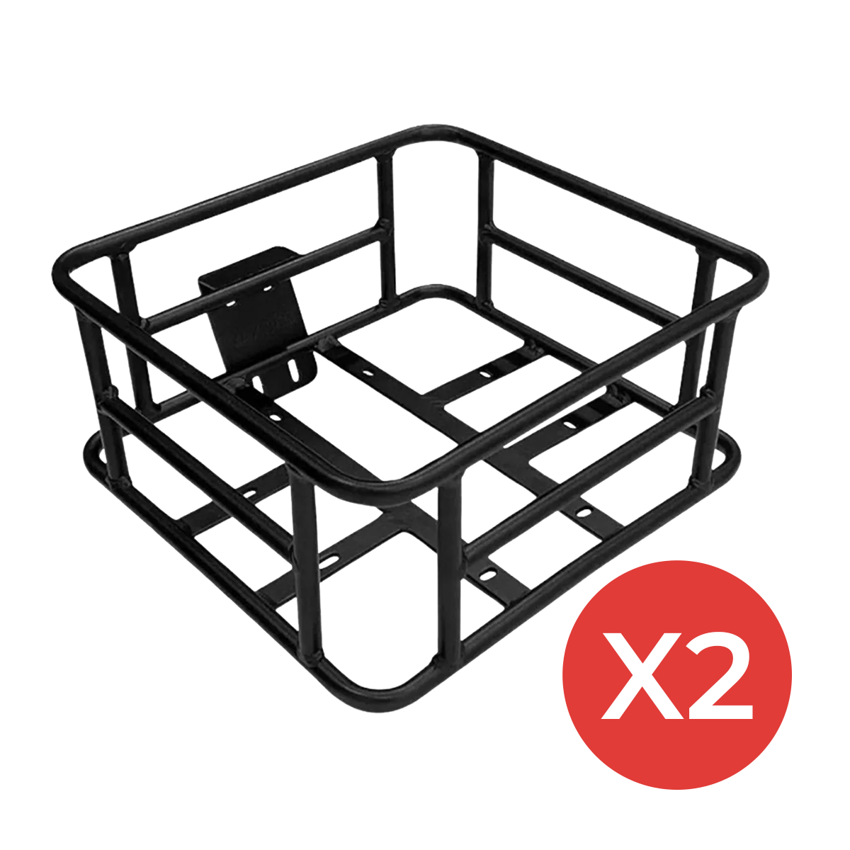 JasionBike front basket two-pack accessory set for electric bike cargo storage