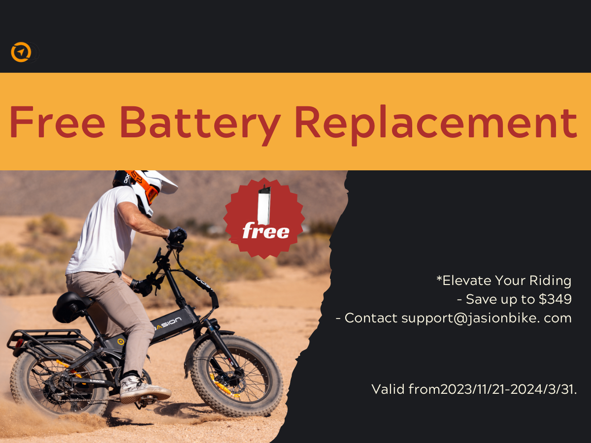 Unleash Your E-Bike's Full Potential: Jasion Free Battery Replacement Event!