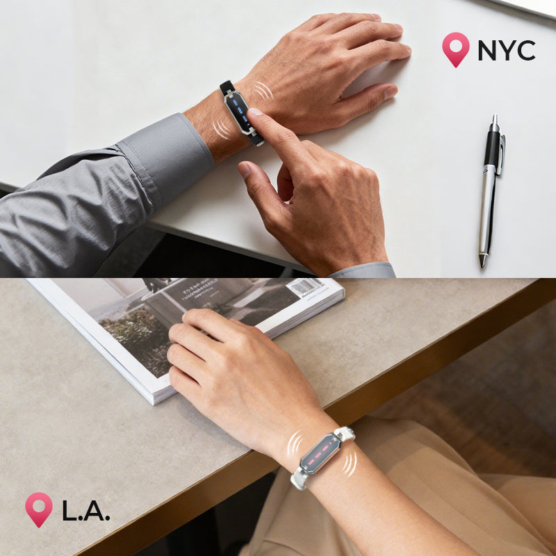 TOTWOO Morse Love Touch Bracelets with Silicone