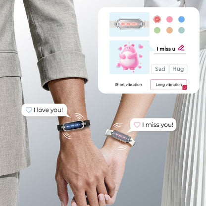 TOTWOO Morse Love Touch Bracelets with Silicone