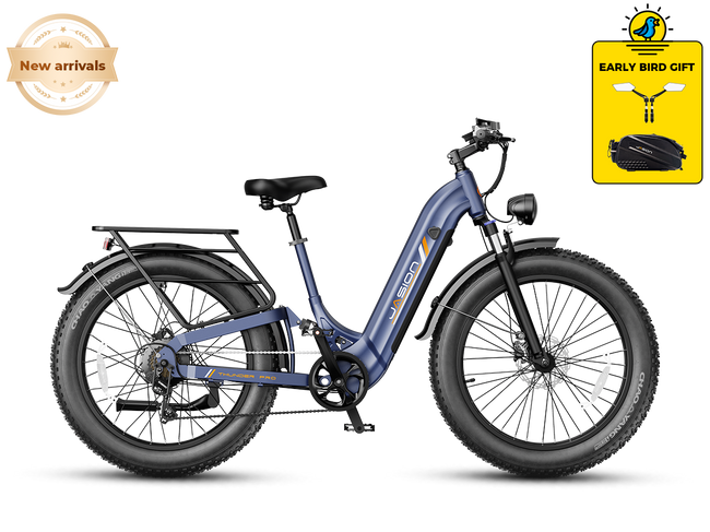 Thunder Pro ST step-through electric bike in Arctic Blue