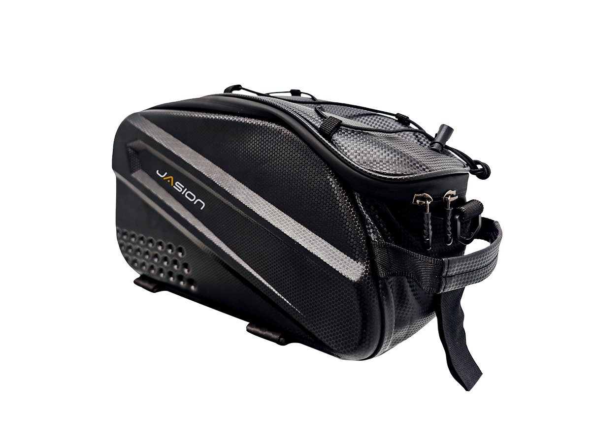 Rear rack tail bag for electric bike